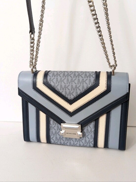 Michael Kors Handbags - Whitney Medium Color-Block and Signature Logo Shoulder Bag